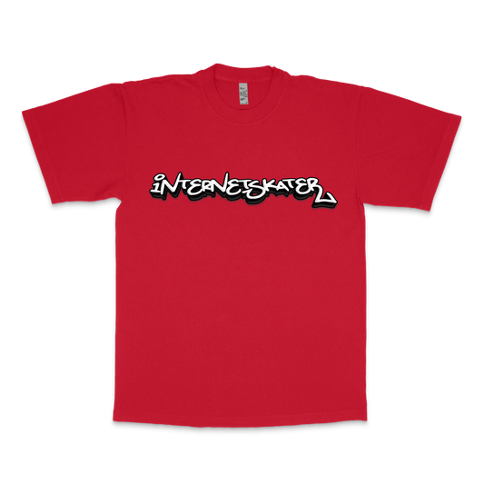 Internet Skater Graffiti T-Shirt (Red)